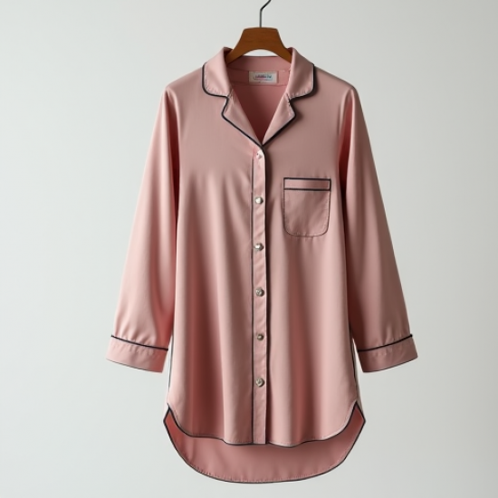 Women's Button-Front Sleep Shirt