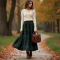 Women's Tiered Checkered Skirt