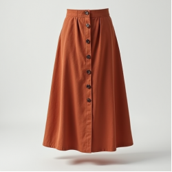 Women's A-Line Midi Skirt