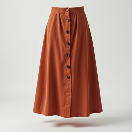 Women's A-Line Midi Skirt