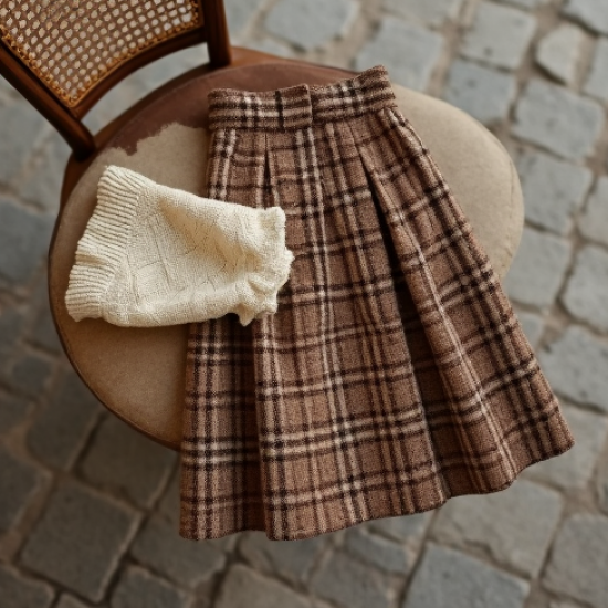 Women's Tweed Mini Skirt