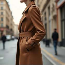 Women's Wool Blend Long Coat