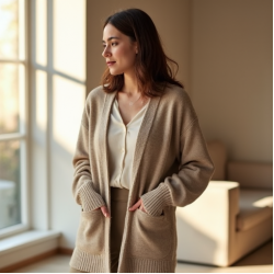 Women's Longline Open Cardigan