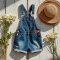 Women's Denim Short Overalls