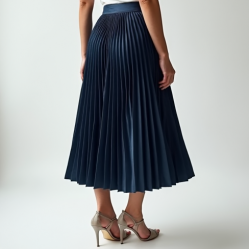 Women's Pleated Midi Skirt