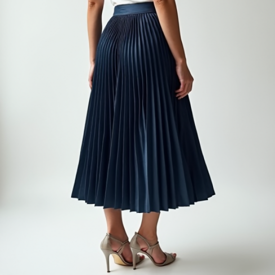 Women's Pleated Midi Skirt