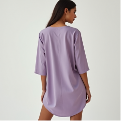 Women's Lavender Asymmetric Hem Top