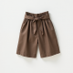 Women's Taupe High-Waist Shorts