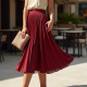 A-Line Midi Skirt