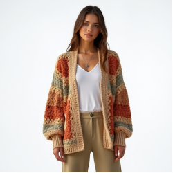 Crochet Knit Cardigan