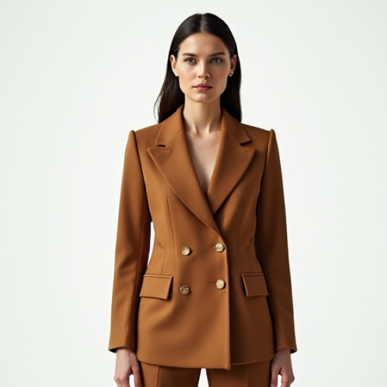 Women's Wide Lapel Tailored Jacket