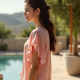 Chiffon Petal Sleeve Summer Blouse