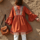 Boho Tassel Hem Ethnic Kurti