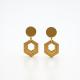 Geometric Shape Metal Dangle Earrings