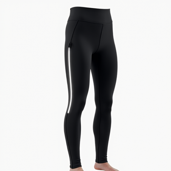 Side-Stripe Athletic Running Leggings