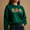 Women's College Crest Embroidered Sweater