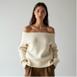 Off-Shoulder Knit Top