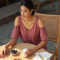 Cold-Shoulder Soft Jersey Day Top