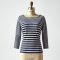 Nautical Stripe Boatneck Jersey Top