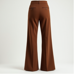 Women's Mocha Suede-Look Pants