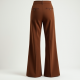 Women's Mocha Suede-Look Pants