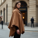 Women's Cape Style Wrap Coat