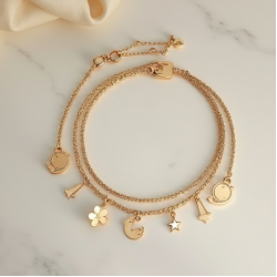 Layered Delicate Chain Bracelet