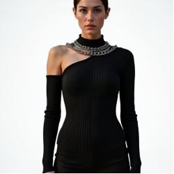 Women's Multi-Chain Detail Top