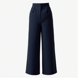Pinstripe Tailored Office Culottes
