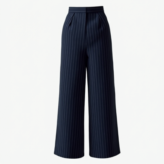 Pinstripe Tailored Office Culottes
