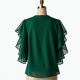 Tiered Ruffle Sleeve Party Blouse