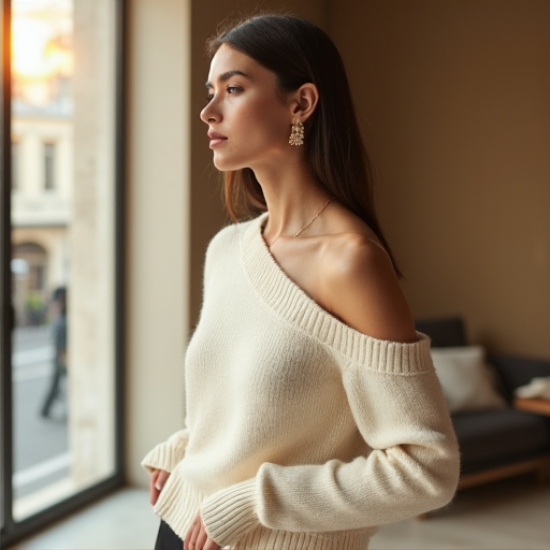 Cold Shoulder Sweater