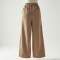 Linen Blend Wide Leg Casual Pants