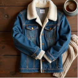 Women's Sherpa Lined Denim Jacket