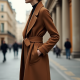 Women's Dramatic Lapel Wool Coat