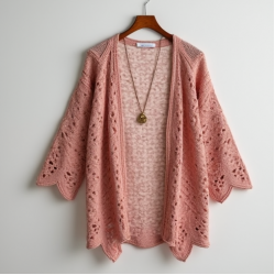Crochet Hollow-Out Spring Cardigan
