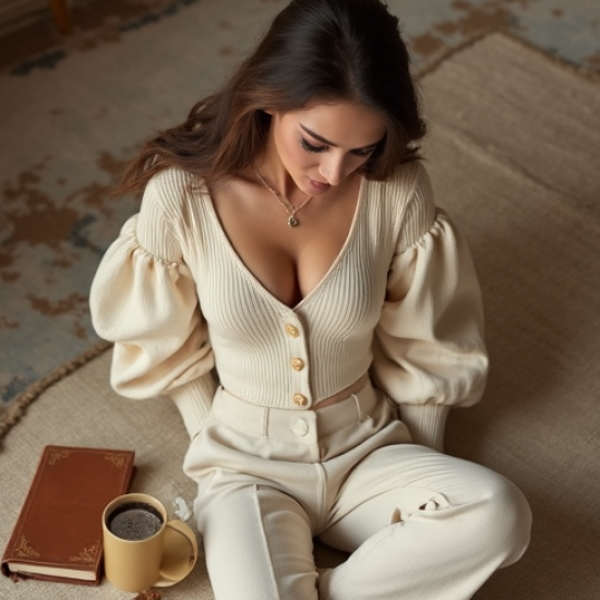 Women's Poet Sleeve Cardigan Set