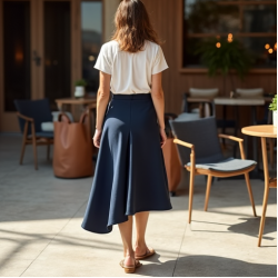 Tulip Hem Wrap Style Skirt