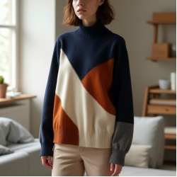 Women's Colorblock Knit Pullover