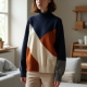 Women's Colorblock Knit Pullover