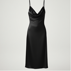 Women's Satin Slip Midi Dress