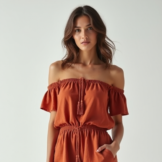Women's Off-Shoulder Romper