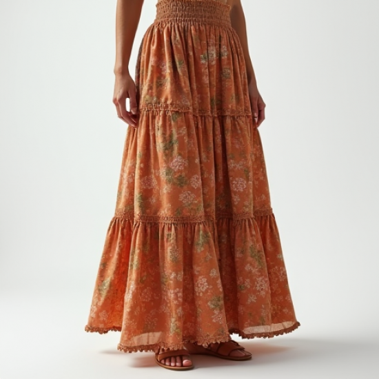 Women's Tiered Ruffle Skirt