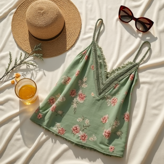 Floral Chiffon Summer Camisole