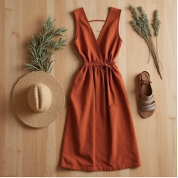 Wrap Midi Dress