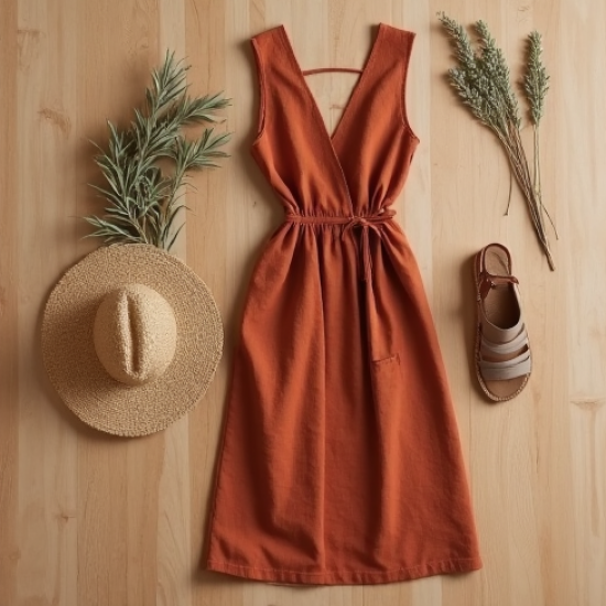 Wrap Midi Dress