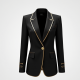 Women's Metallic Gold-Accented Blazer