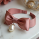 Elegant Bow-Tie Satin Ribbon Hairband