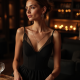 Polka Dot Mesh Overlay Peplum