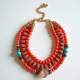 Multi-Strand Beaded Statement Anklet